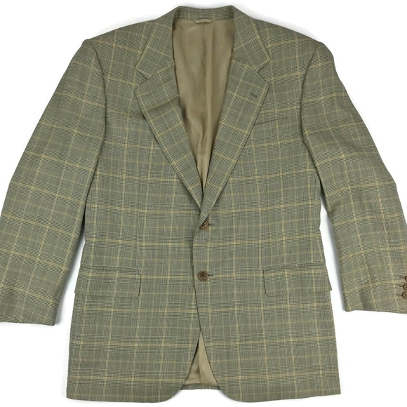 Loro Piana Other - Loro Piana Priest Cloth Plaid Suit Blazer 42 Sz 52